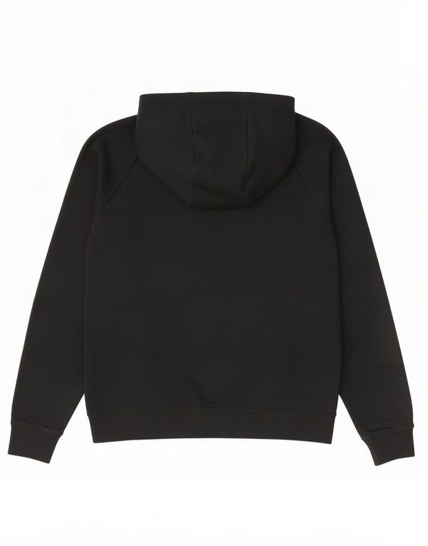 Nike Womens Graphic Oversized Hoodie Jumper UK 10 Small Black Cotton