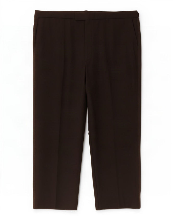 Marks & Spencer Mens Straight Suit Trousers W44 L29 Black Polyester