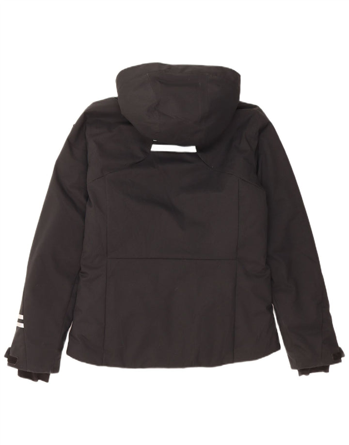Rossignol Womens Hooded Waterproof Jacket UK 14 Large Black Polyester