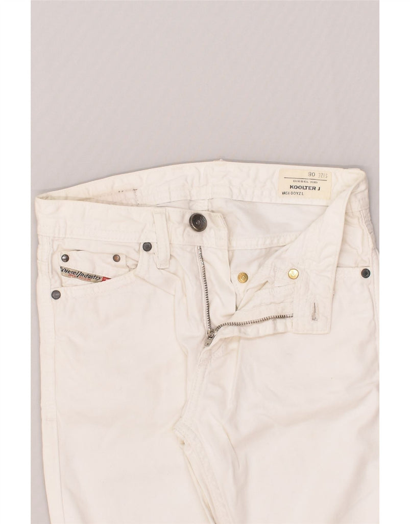 DIESEL Boys Koolter Straight Jeans 7-8 Years W24 L23  White Cotton | Vintage Diesel | Thrift | Second-Hand Diesel | Used Clothing | Messina Hembry 