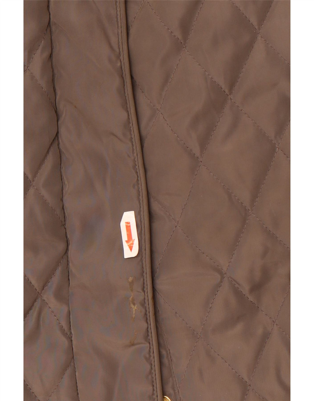 Michael Kors Womens Quilted Jacket UK 18 XL Brown Polyester