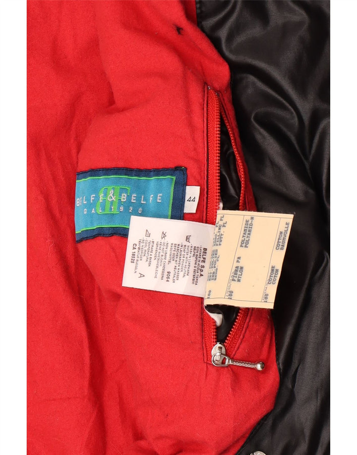 Belfe & Belfe Womens Hooded Oversized Quilted Jacket IT 44 Medium Black