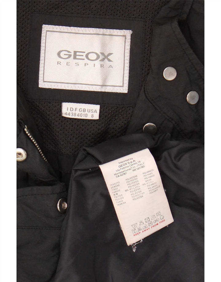 Geox Womens Respira Utility Jacket UK 10 Small Black Polyester