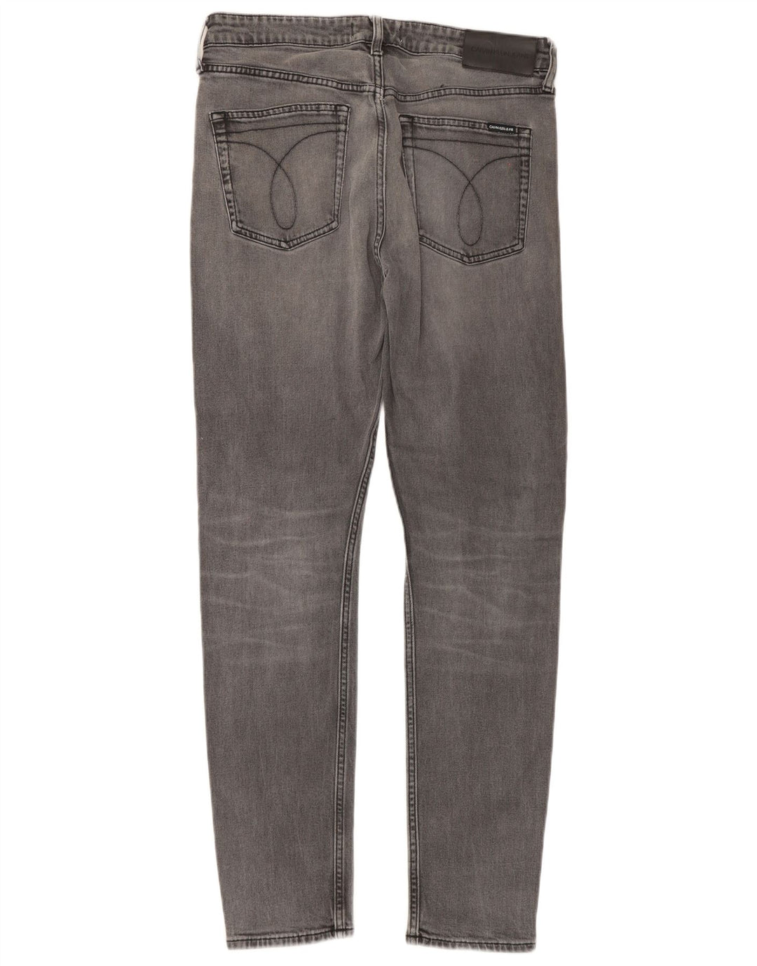 Calvin Klein Mens Slim Jeans W33 L32 Grey Cotton