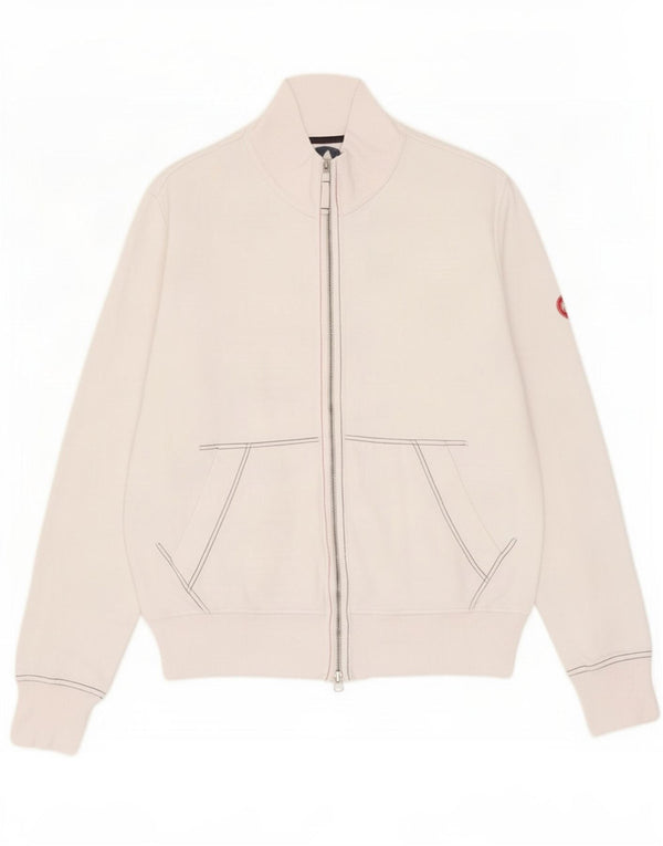 Murphy & Nye Mens Graphic Tracksuit Top Jacket Medium Off White Cotton