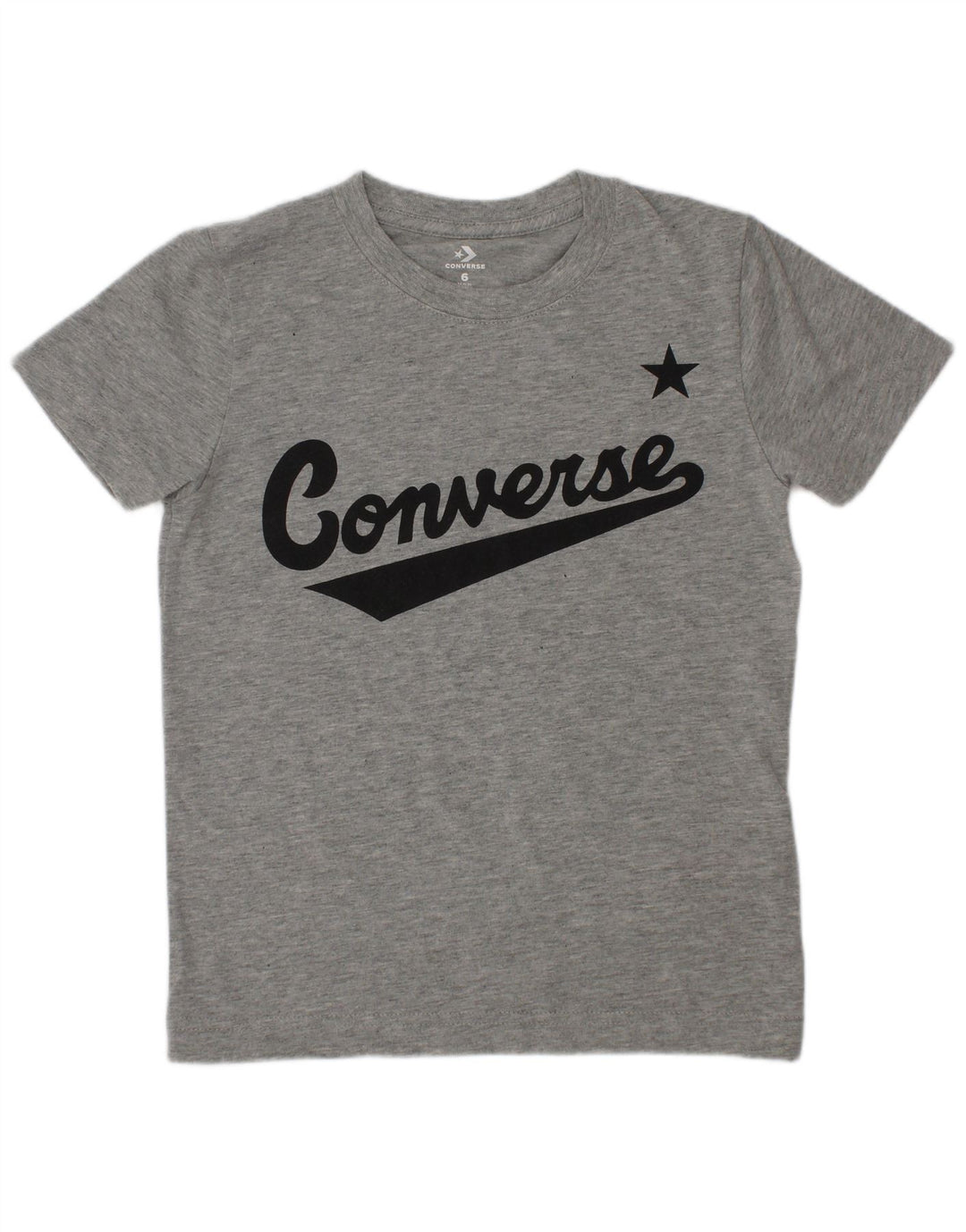 Converse Boys Graphic T-Shirt Top 5-6 Years Medium  Grey Cotton
