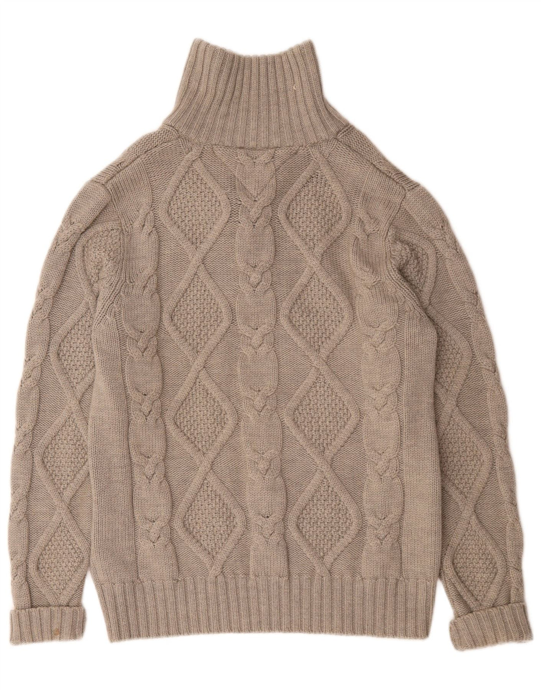 Tommy Hilfiger Mens Polo Neck Jumper Sweater Medium Grey Wool