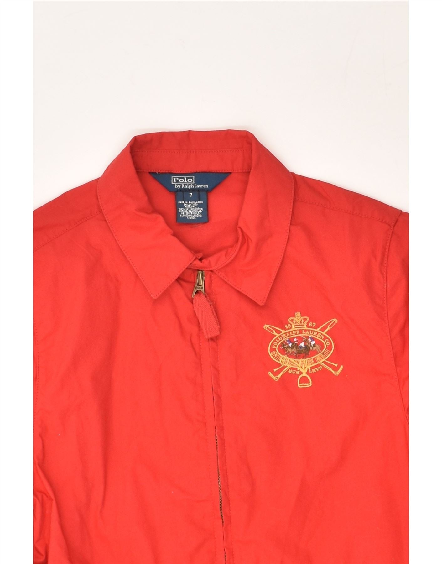 Ralph lauren deals red bomber jacket