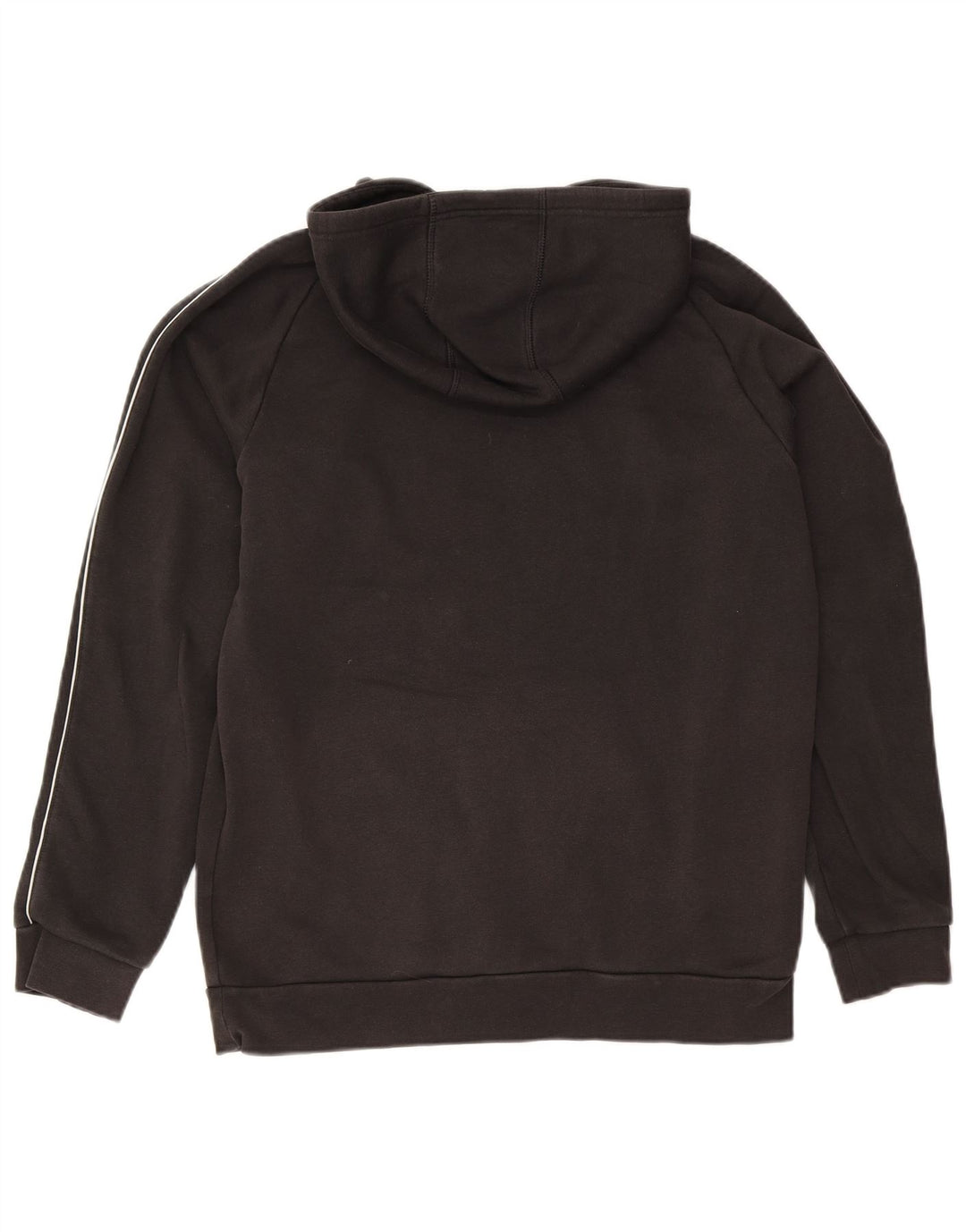 Adidas Mens Hoodie Jumper Large Black Cotton