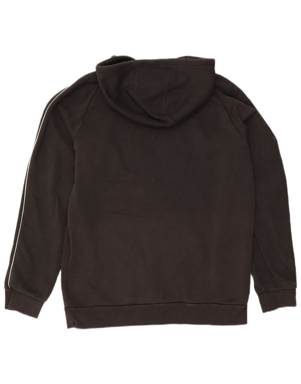 Adidas Mens Hoodie Jumper Large Black Cotton