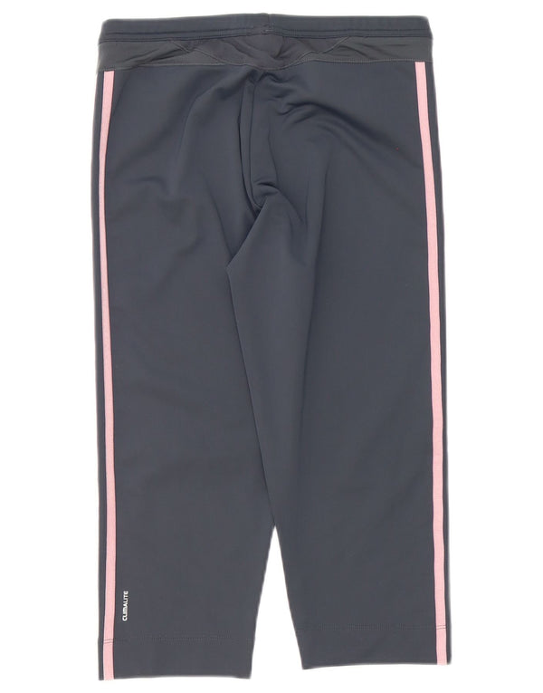 Adidas Womens Clima 365 Capri Tracksuit Trousers UK 16 Large Grey