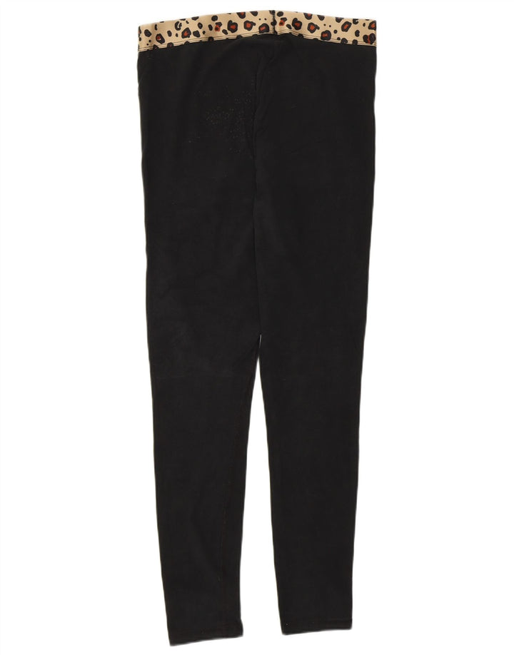 Champion Womens Graphic Leggings UK 12 Medium Black Animal Print