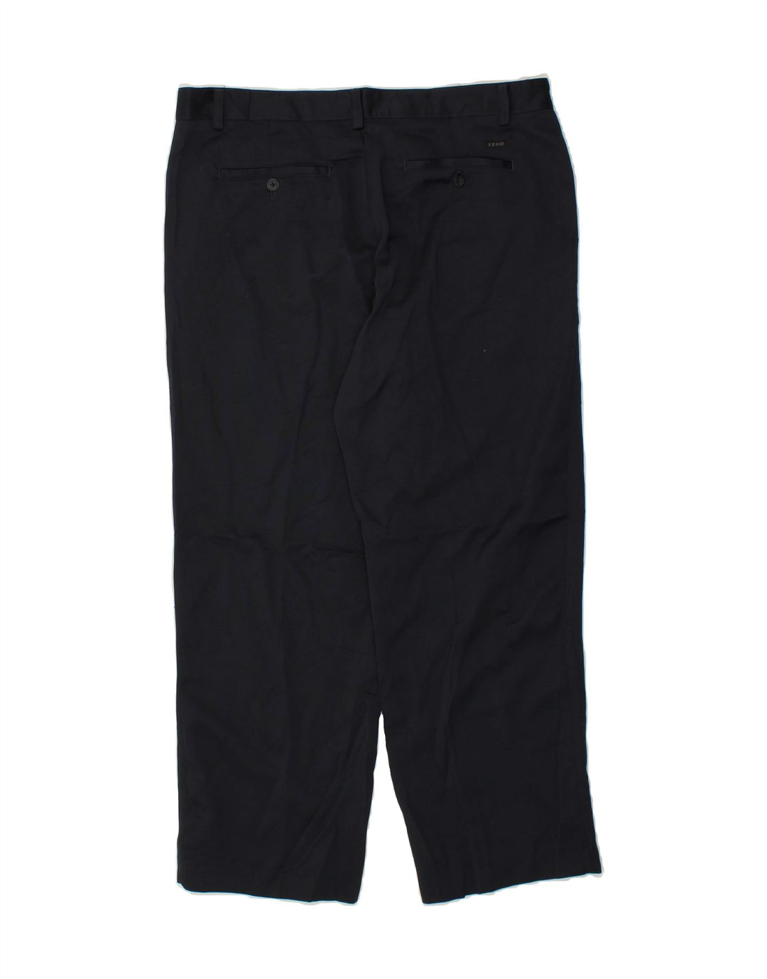 IZOD Mens Straight Chino Trousers W36 L29 Navy Blue Polyester Vintage Izod and Second-Hand Izod from Messina Hembry 