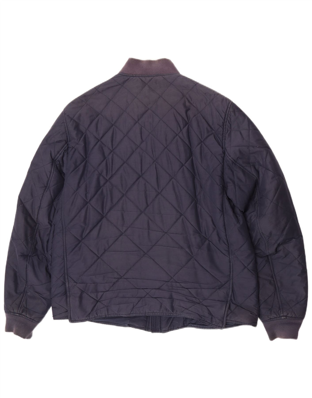 Lacoste Mens Quilted Jacket IT 56 3XL Navy Blue Polyester