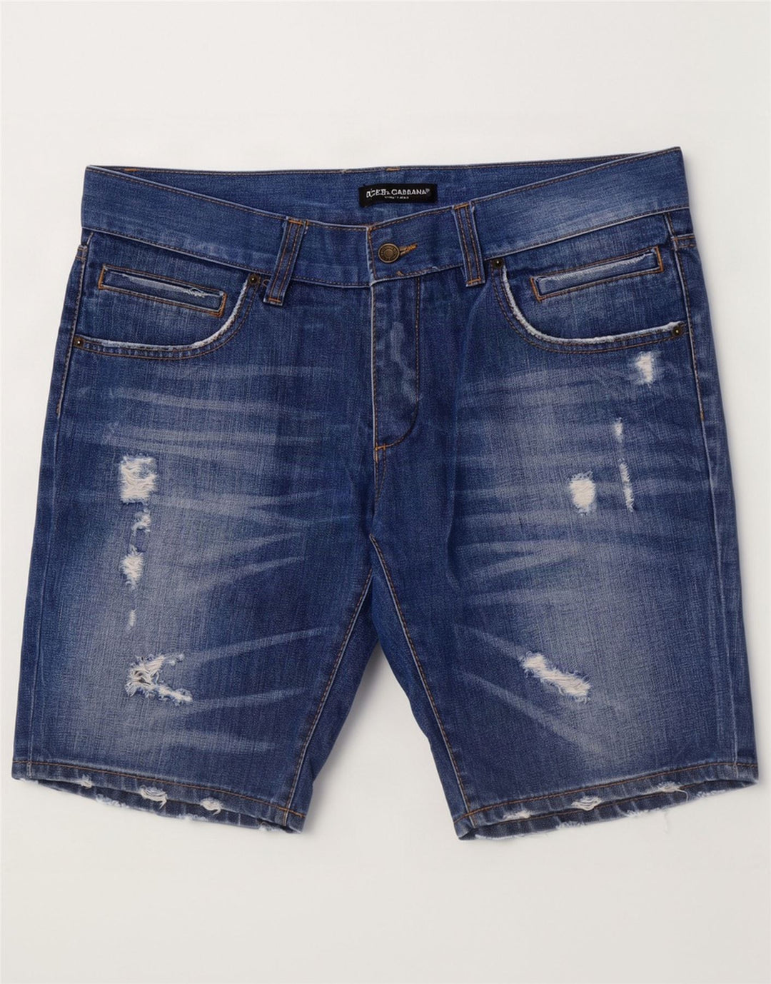 Dolce & Gabbana Mens Distressed Denim Shorts IT 50 Large W36 Blue Cotton