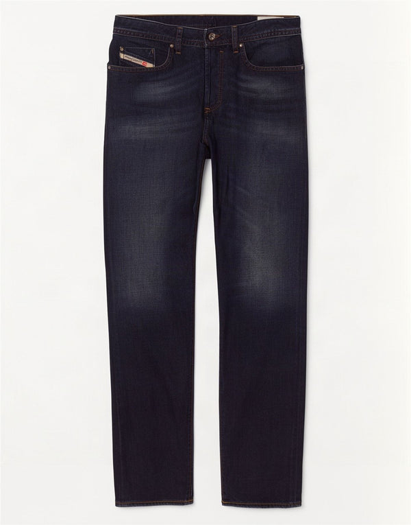 Diesel Mens Buster Regular Slim Tapered Jeans W32 L32 Navy Blue Cotton