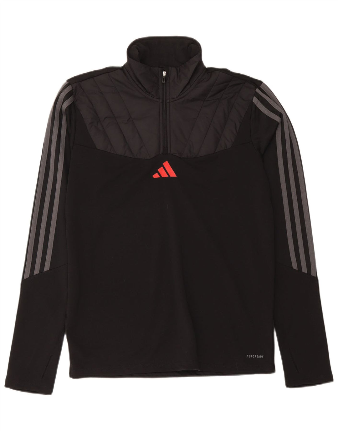 Adidas Mens Aeroready Pullover Tracksuit Top Medium Black Colourblock