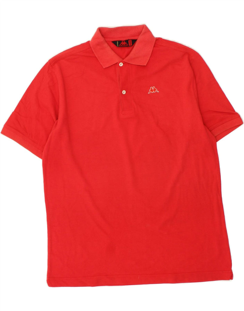 KAPPA Mens Polo Shirt Medium Red Cotton | Vintage Kappa | Thrift | Second-Hand Kappa | Used Clothing | Messina Hembry 