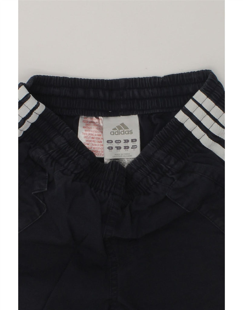ADIDAS Boys Sport Shorts 11-12 Years Navy Blue Cotton | Vintage Adidas | Thrift | Second-Hand Adidas | Used Clothing | Messina Hembry 