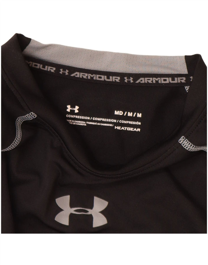 Under Armour Mens Compression Top Long Sleeve Medium Black