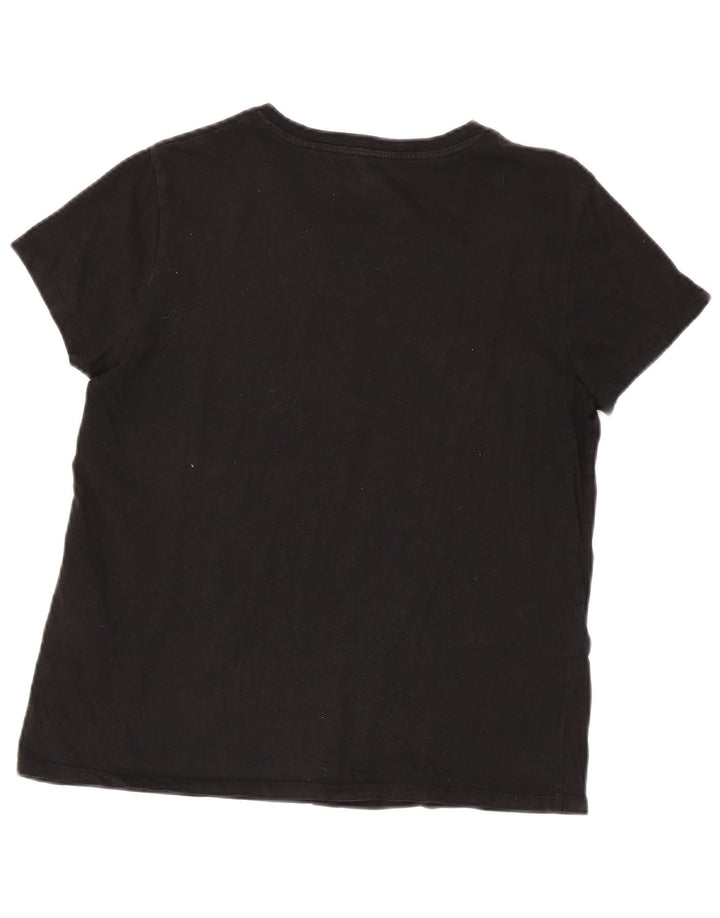 Levi's Womens Oversized Graphic T-Shirt Top UK 14 Medium Black Cotton