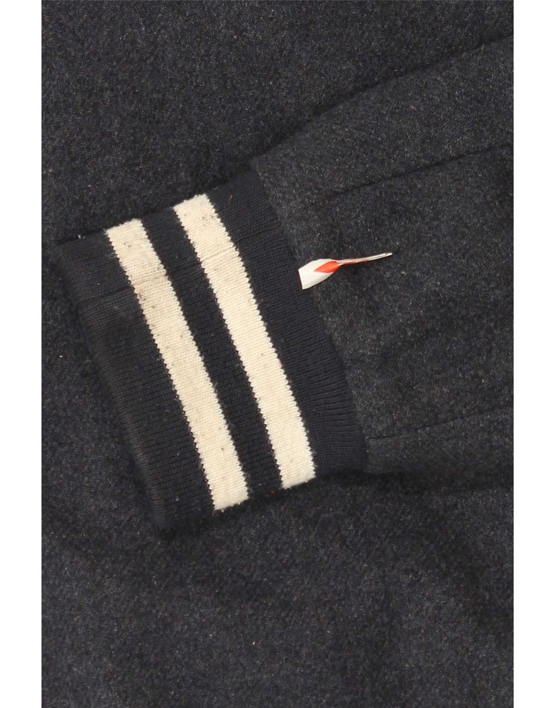Superdry Womens Varsity Jacket UK 16 Large Navy Blue Wool