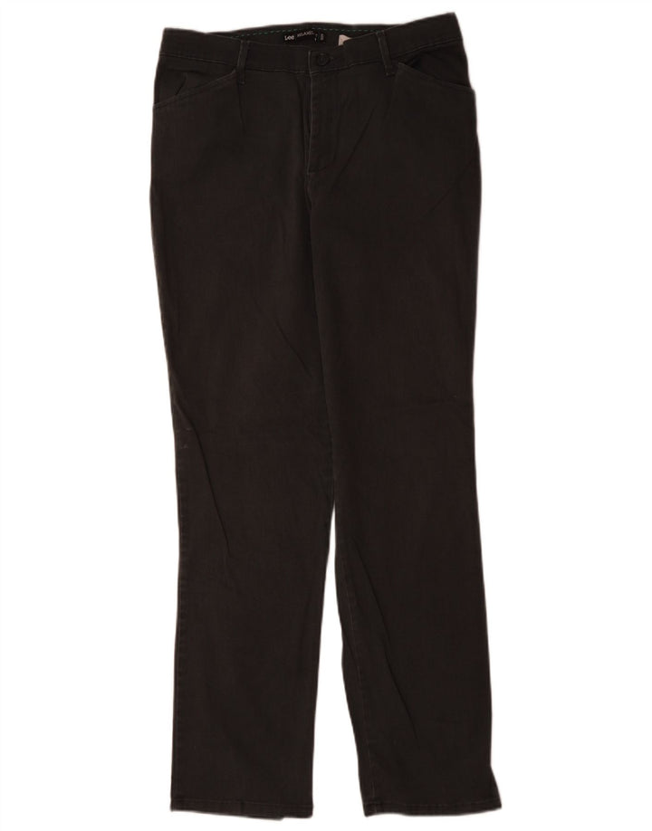 LEE Womens Relaxed Fit Casual Trousers US 8 Medium W32 L30  Grey Cotton