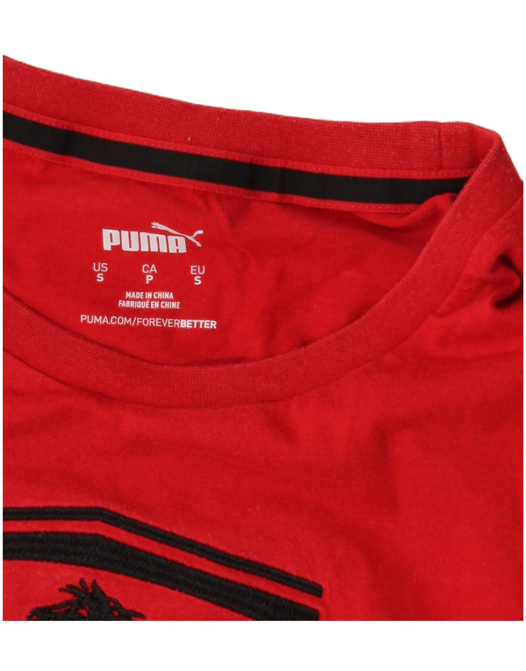 PUMA Mens Ferrari Graphic T-Shirt Top Small Red
