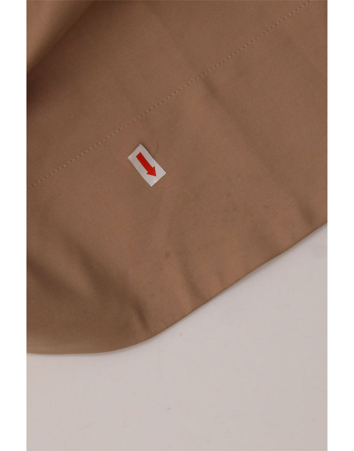 TRUSSARDI Womens Sleeveless A-Line Dress IT 44 Medium Beige Cotton