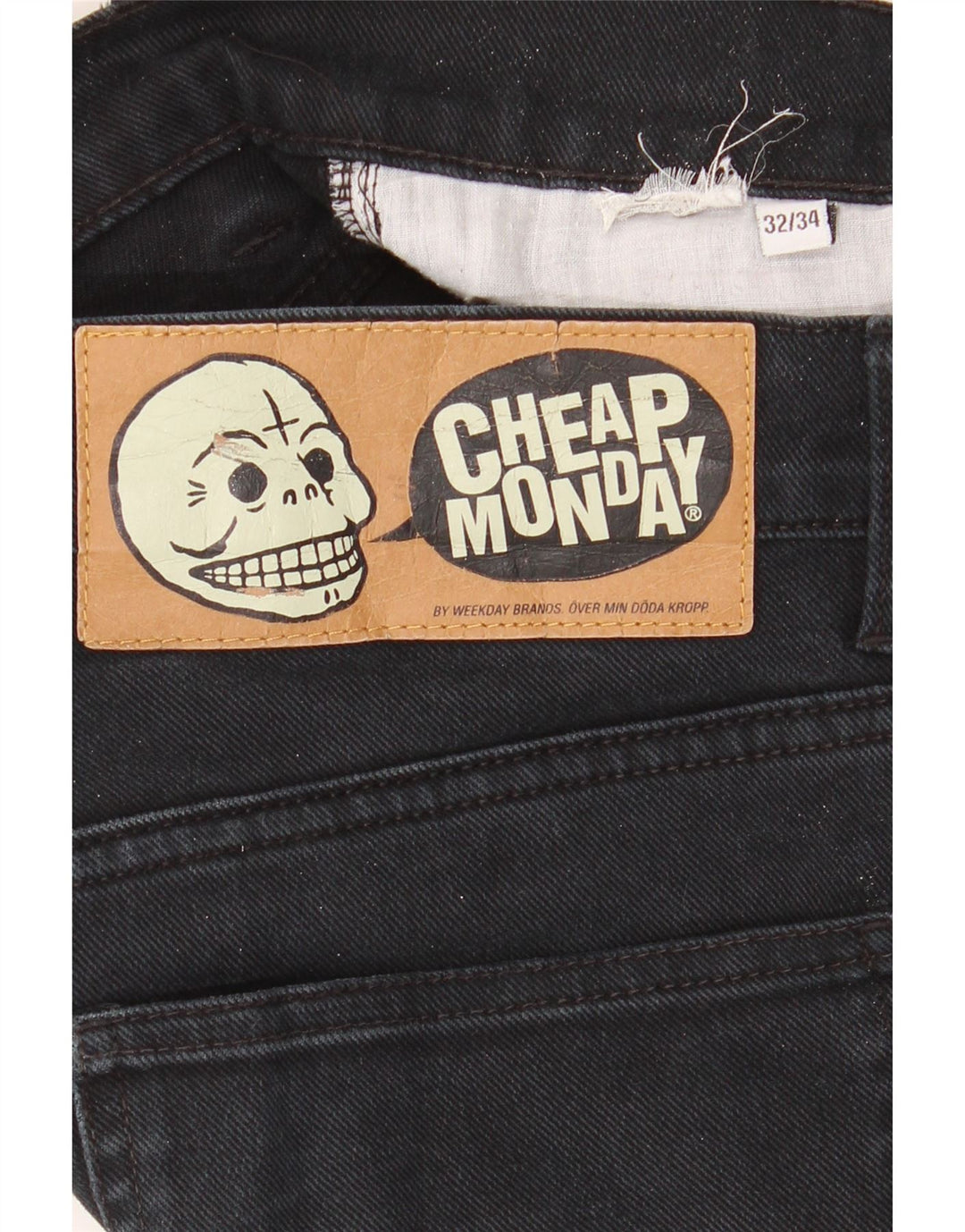 Cheap Monday Mens Slim Jeans W32 L34 Black