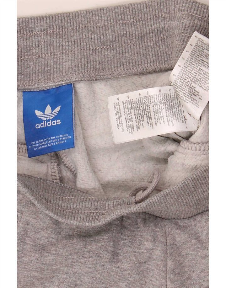 Adidas Mens Tracksuit Trousers Joggers Medium Grey Flecked Cotton