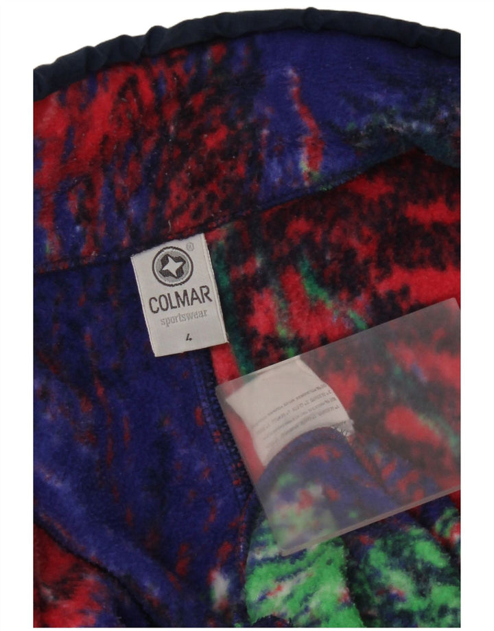 Colmar Mens Button Neck Fleece Jumper XL Multicoloured Floral Polyester