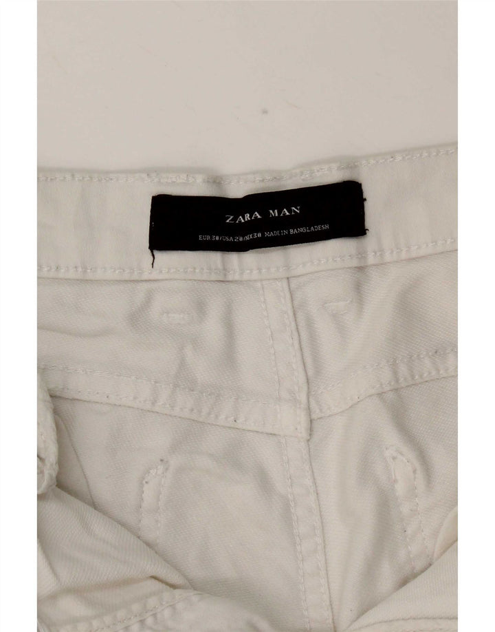 Zara Mens Casual Shorts EU 38 Small W30 White