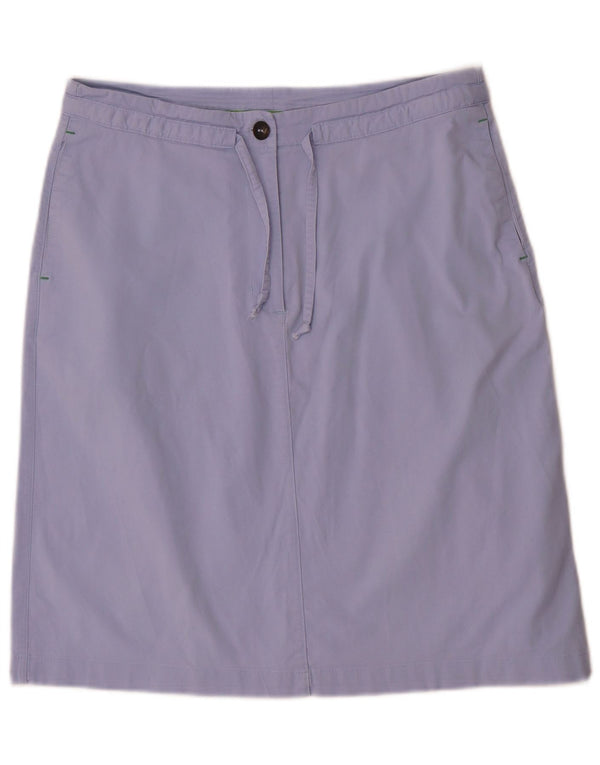 Invicta Womens Straight Skirt IT 44 Medium W30 Blue Cotton