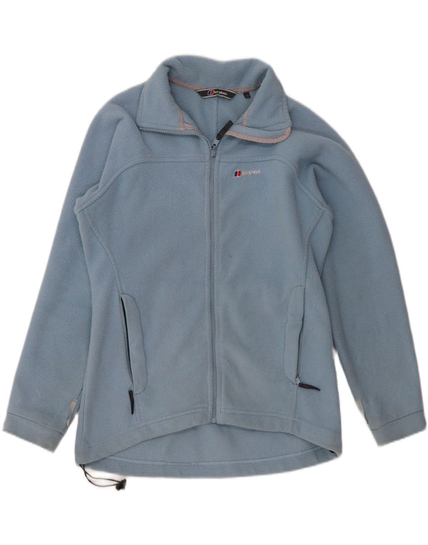 Berghaus Womens Fleece Jacket UK 12 Medium  Blue Polyester