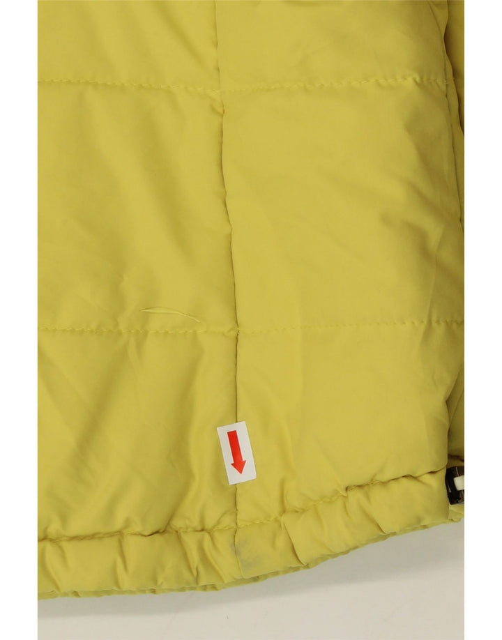 INTREND Womens Padded Jacket UK 14 Large Yellow Polyester Vintage Intrend and Second-Hand Intrend from Messina Hembry 