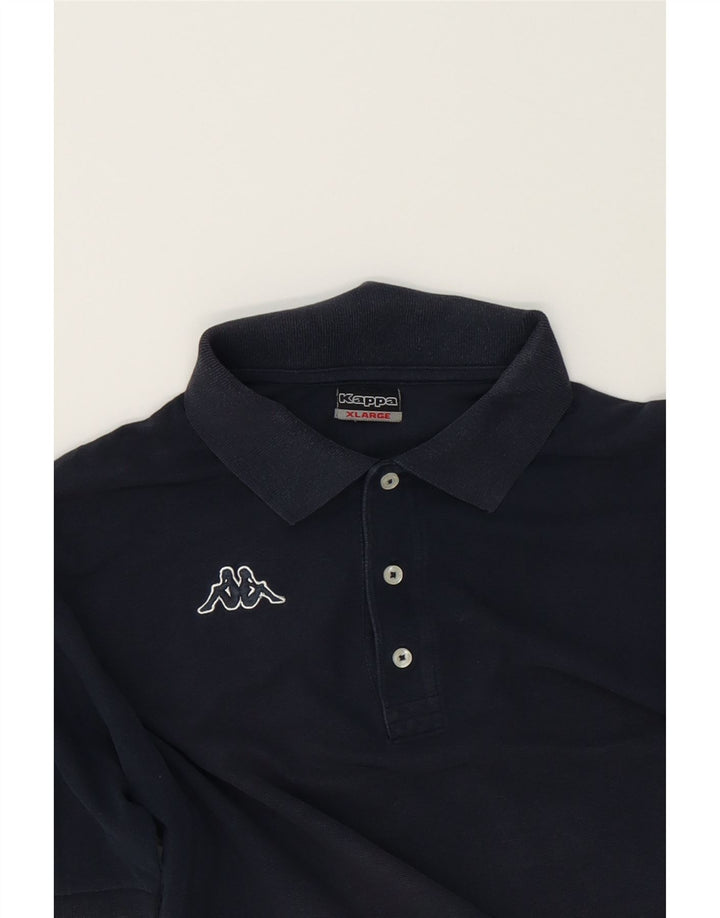 KAPPA Mens Polo Shirt XL Navy Blue Cotton Vintage Kappa and Second-Hand Kappa from Messina Hembry 