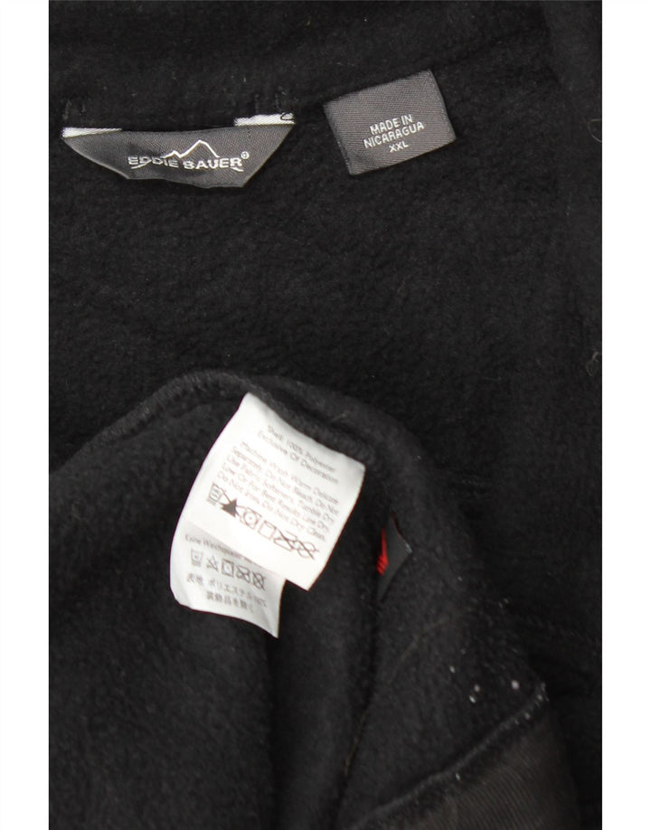 EDDIE BAUER Womens Fleece Jacket UK 20 2XL Black Polyester Vintage Eddie Bauer and Second-Hand Eddie Bauer from Messina Hembry 