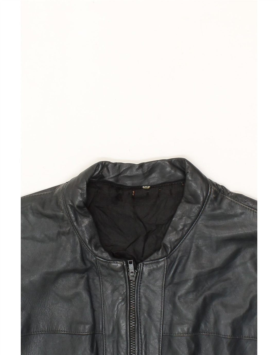 VINTAGE Womens Leather Jacket IT 54 2XL Black Vintage Vintage and Second-Hand Vintage from Messina Hembry 