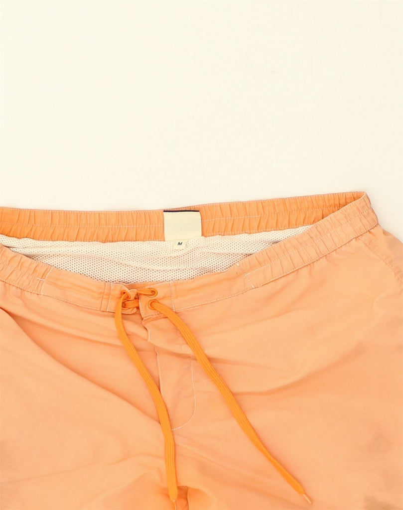 VINTAGE Mens Swimming Shorts Medium Orange Polyester | Vintage Vintage | Thrift | Second-Hand Vintage | Used Clothing | Messina Hembry 