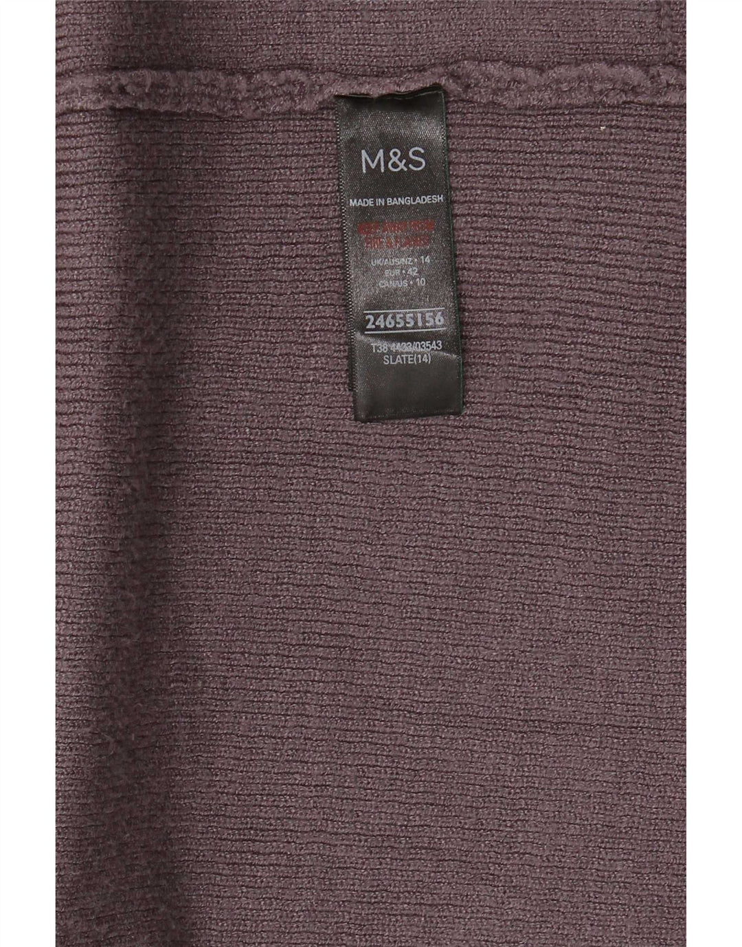 Marks & Spencer Womens Longline Open Cardigan Sweater UK 14 Large Grey