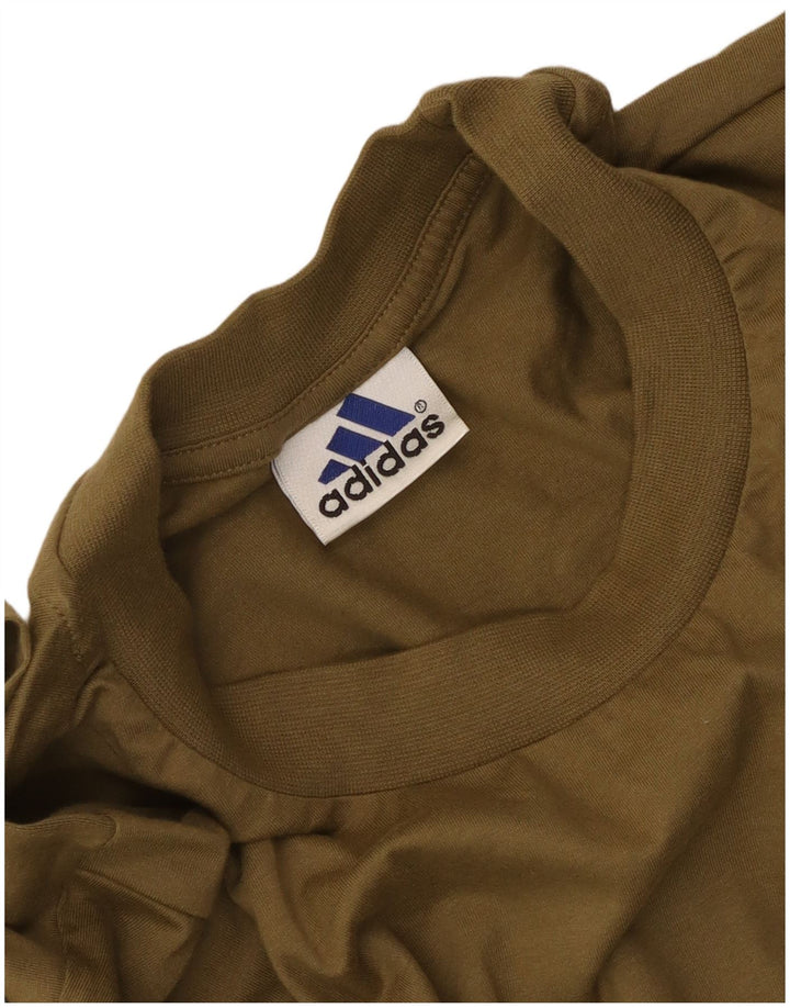 Adidas Mens Graphic T-Shirt Top Large Khaki