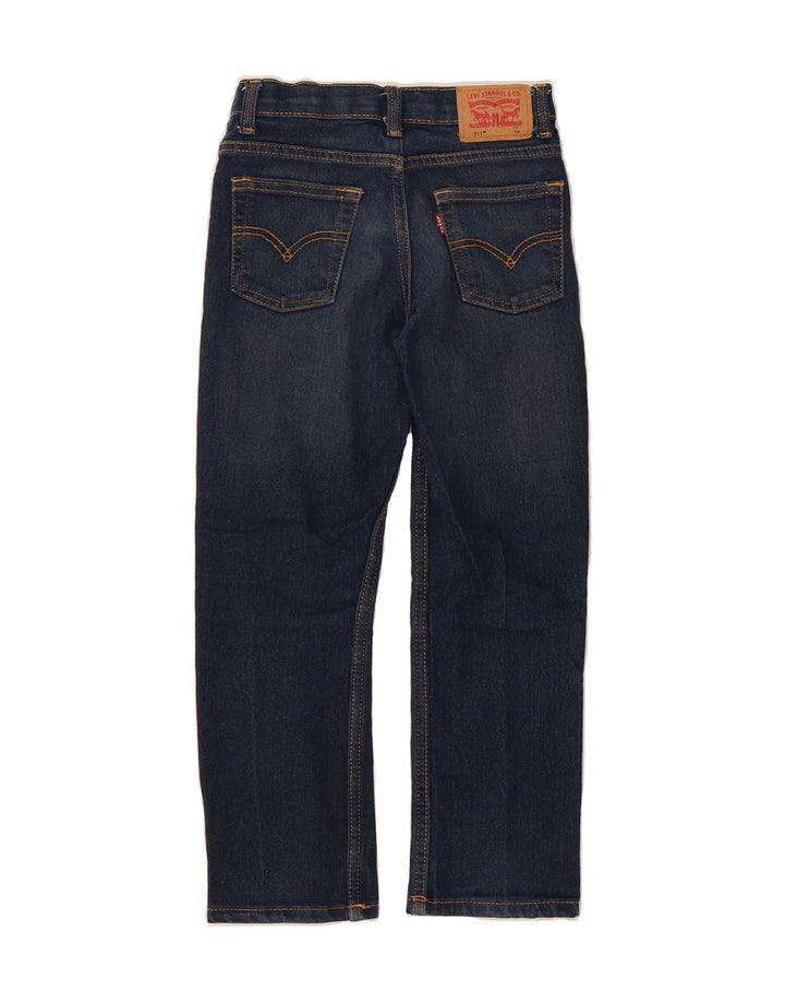 LEVI'S Boys 511 Slim Jeans 6-7 Years W22 L21 Navy Blue Cotton Vintage Levi's and Second-Hand Levi's from Messina Hembry 