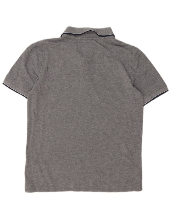 Kappa Boys Polo Shirt 13-14 Years Medium Grey Cotton