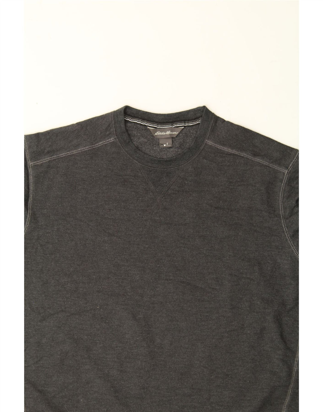 EDDIE BAUER Mens Sweatshirt Jumper Small Grey Cotton Vintage Eddie Bauer and Second-Hand Eddie Bauer from Messina Hembry 