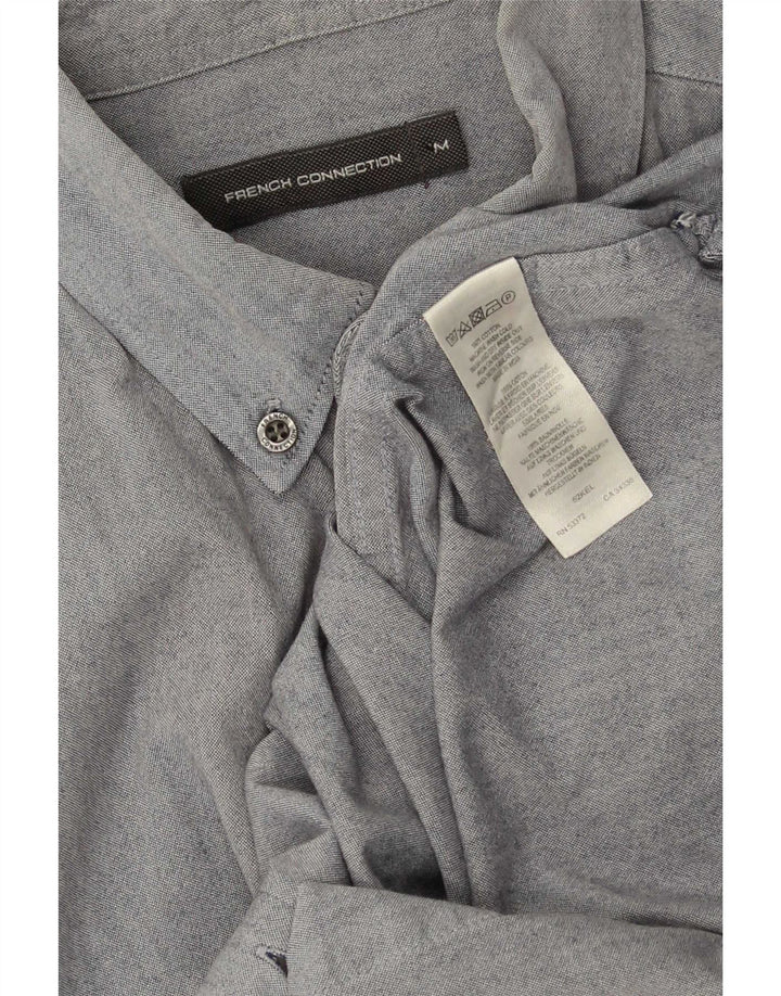French Connection Mens Shirt Medium Grey Cotton