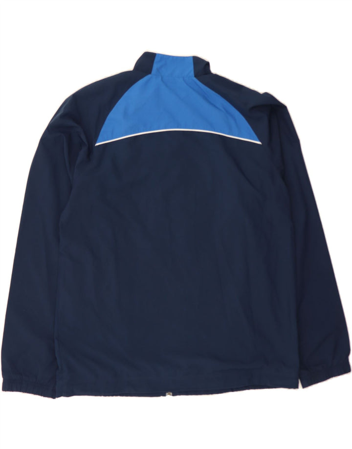 REEBOK Mens Tracksuit Top Jacket XL Navy Blue Colourblock Polyester Vintage Reebok and Second-Hand Reebok from Messina Hembry 