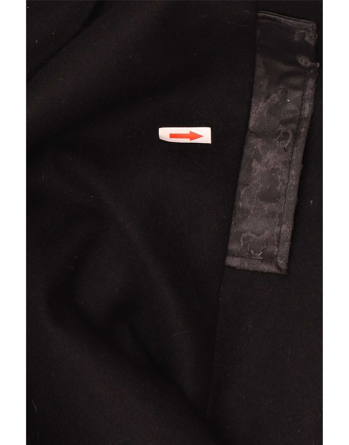 Armani Jeans Womens Overcoat IT 48 XL Black Wool