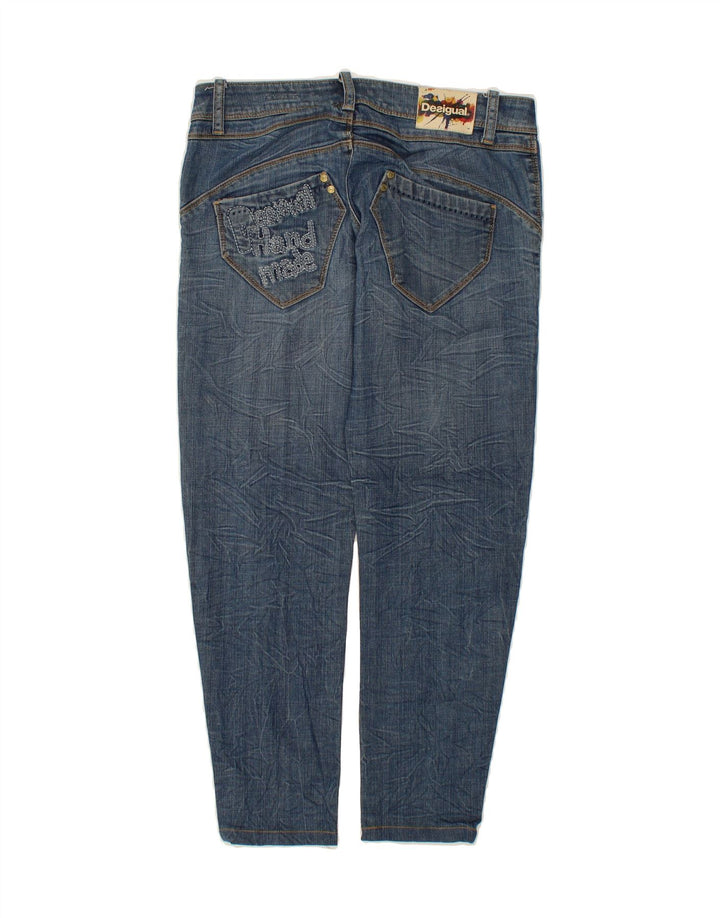 DESIGUAL Womens Straight Jeans EU 40 Medium W32 L26  Blue Cotton Vintage Desigual and Second-Hand Desigual from Messina Hembry 