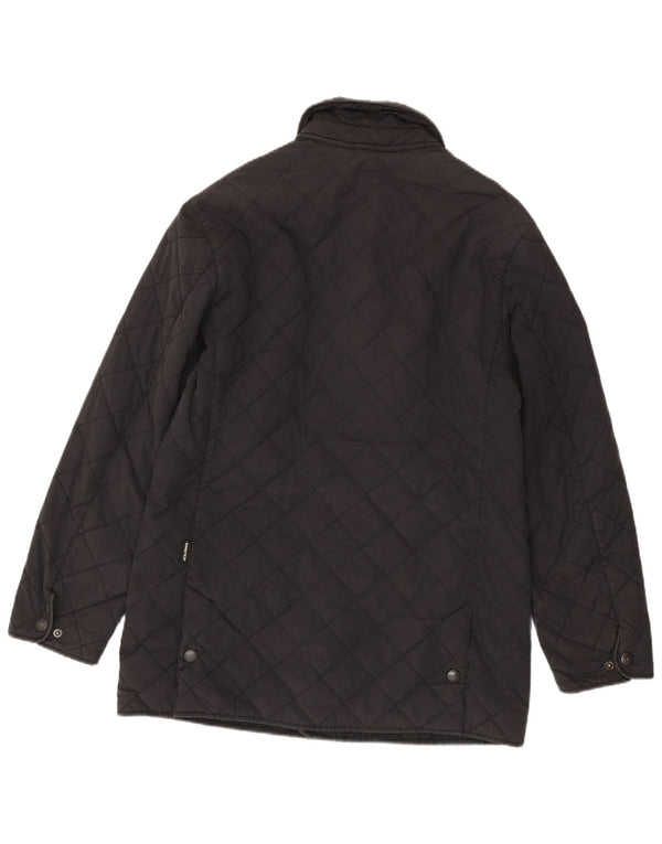 Barbour Mens Quilted Jacket UK 38 Medium Black
